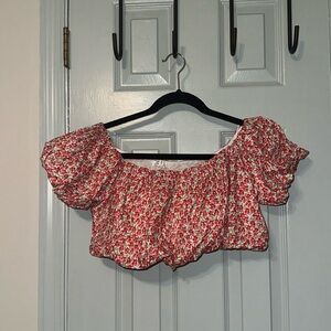 Floral crop top